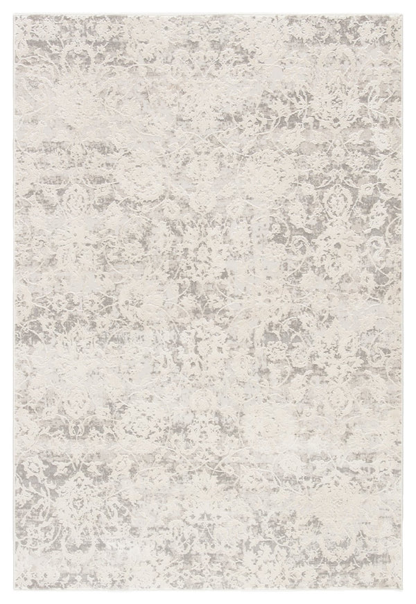 Jaipur Living Cirque Alonsa Ciq10 Powerloomed Machinemade 60% Polyester 40% Viscose Traditional Floral Indoor Rug Gray, Light Taupe 60% Polyester 40% Viscose Rug142772