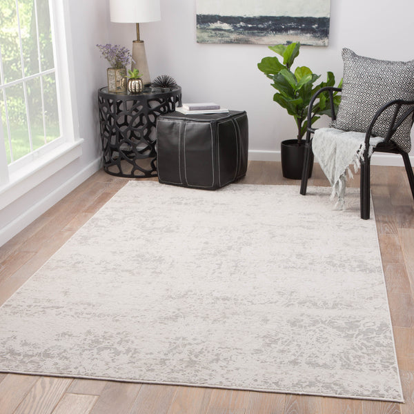 Jaipur Living Cirque Alonsa Ciq10 Powerloomed Machinemade 60% Polyester 40% Viscose Traditional Floral Indoor Rug Gray, Light Taupe 60% Polyester 40% Viscose Rug142772