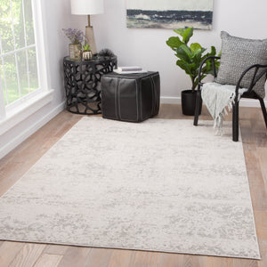Jaipur Living Cirque Alonsa Transitional Glam Machine Made Indoor Rug Gray 6'7"x9'6"