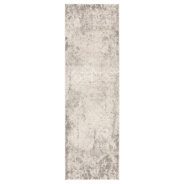 Jaipur Living Jaipur Living Siena Damask Runner Rug Viscose Blend High-low Pile Transitional Hallway Ivory 2'6"X8' RUG142017