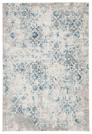 Jaipur Living Jaipur Living Siena Damask Runner Rug Viscose Blend High-low Pile Transitional Hallway Blue 2'X3' RUG142028