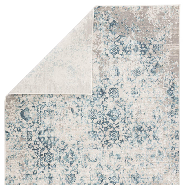 Jaipur Living Jaipur Living Siena Damask Runner Rug Viscose Blend High-low Pile Transitional Hallway Blue 2'X3' RUG142028