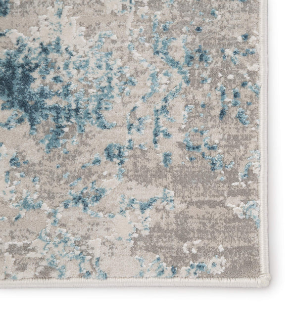 Jaipur Living Jaipur Living Siena Damask Runner Rug Viscose Blend High-low Pile Transitional Hallway Blue 2'X3' RUG142028
