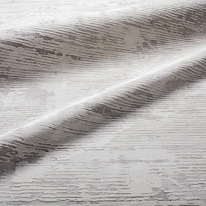 Jaipur Living Jaipur Living Paxton Abstract Runner Rug Viscose Blend High Low Pile Ivory Gray RUG143758