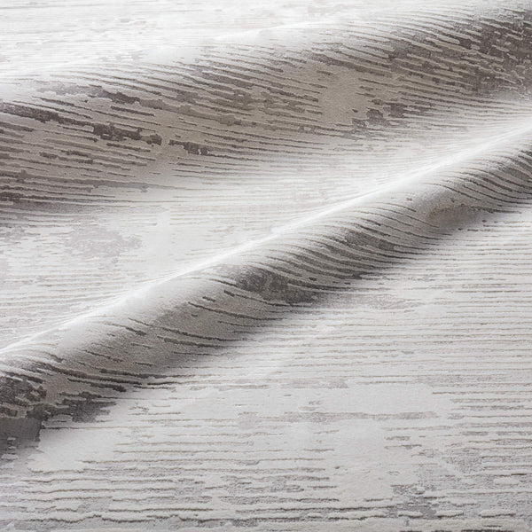 Jaipur Living Jaipur Living Paxton Abstract Runner Rug Viscose Blend High Low Pile Ivory Gray RUG143758