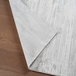 Jaipur Living Jaipur Living Paxton Abstract Runner Rug Viscose Blend High Low Pile Ivory Gray RUG143758