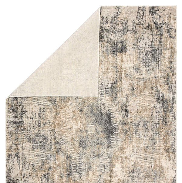 Jaipur Living Jaipur Living Ramsey Viscose Runner Rug Medallion High-low Pile Transitional Gray Gold RUG144017