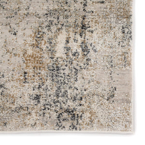 Jaipur Living Jaipur Living Ramsey Viscose Runner Rug Medallion High-low Pile Transitional Gray Gold RUG144017