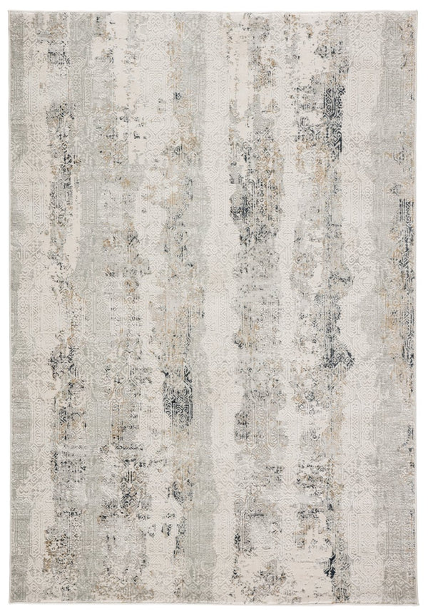 Jaipur Living Cirque Jaspal Ciq35 Powerloomed Machinemade 70% Polyester 30% Viscose Abstract Oriental Indoor Rug Ivory, White 70% Polyester 30% Viscose Rug152076