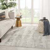 Jaipur Living Cirque Jaspal Updated Traditional Global Machine Made Indoor Rug Gray 6'7"x9'6"