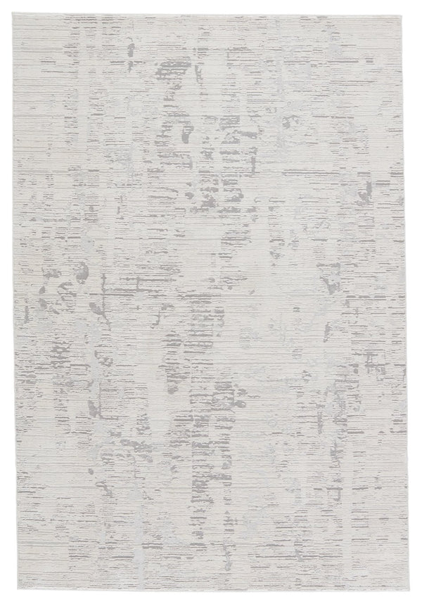 Jaipur Living Cirque Jovie Ciq38 Powerloomed Machinemade 55% Viscose 45% Polyester Contemporary Abstract Indoor Rug Ivory, Gray 55% Viscose 45% Polyester Rug150732
