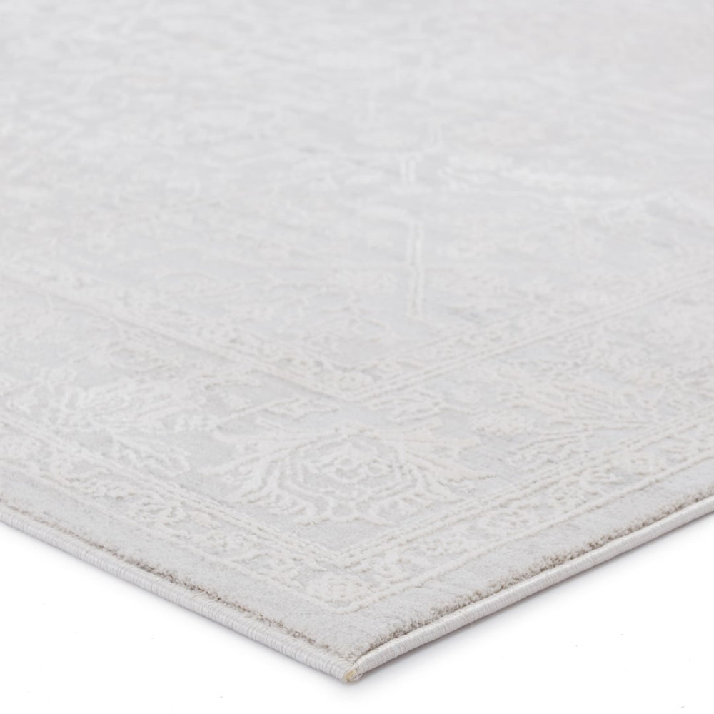 Jaipur Living Cirque Riella Updated Traditional Transitional Machine Made Indoor Rug Light Gray 6'7"x9'6"