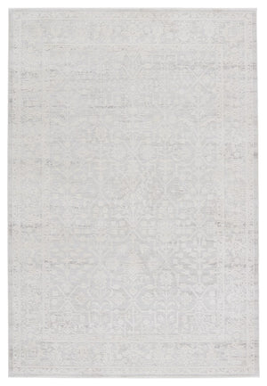 Jaipur Living Cirque Riella Updated Traditional Transitional Machine Made Indoor Rug Light Gray 6'7"x9'6"