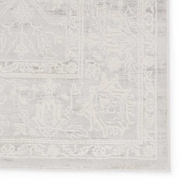 Jaipur Living Cirque Riella Updated Traditional Transitional Machine Made Indoor Rug Light Gray 6'7"x9'6"