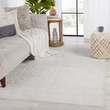 Jaipur Living Cirque Riella Updated Traditional Transitional Machine Made Indoor Rug Light Gray 6'7"x9'6"