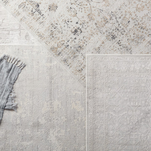 Jaipur Living Cirque Riella Updated Traditional Transitional Machine Made Indoor Rug Light Gray 6'7"x9'6"