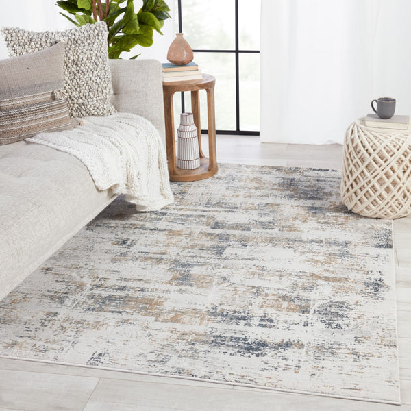 Jaipur Living Cirque Gesine Modern Transitional Machine Made Indoor Rug Light Gray 6'7"x9'6"