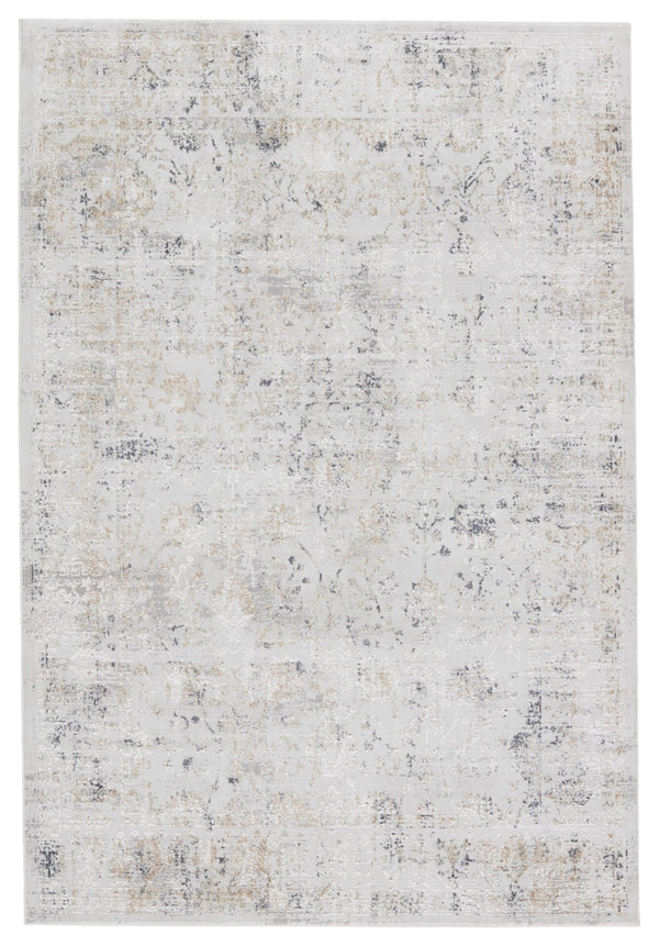 Jaipur Living Cirque Vida Transitional Updated Traditional Machine Made Indoor Rug Light Gray 6'7"x9'6"