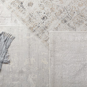 Jaipur Living Cirque Vida Transitional Updated Traditional Machine Made Indoor Rug Light Gray 6'7"x9'6"