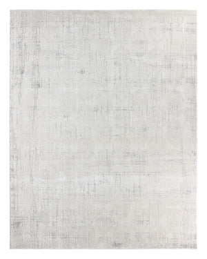 Jaipur Living Jaipur Living Ottavia Viscose Geometric Rug Antique Distressed High Low Pile Accent Gray RSW104782