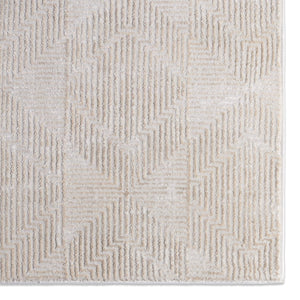 Jaipur Living Jaipur Living Ottavia Viscose Geometric Rug Antique Distressed High Low Pile Accent Light Gray RSW104783
