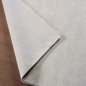 Jaipur Living Jaipur Living Ottavia Viscose Geometric Rug Antique Distressed High Low Pile Accent Light Gray RSW104783