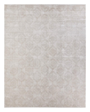 Jaipur Living Jaipur Living Ottavia Viscose Geometric Rug Antique Distressed High Low Pile Accent Light Gray RSW104783
