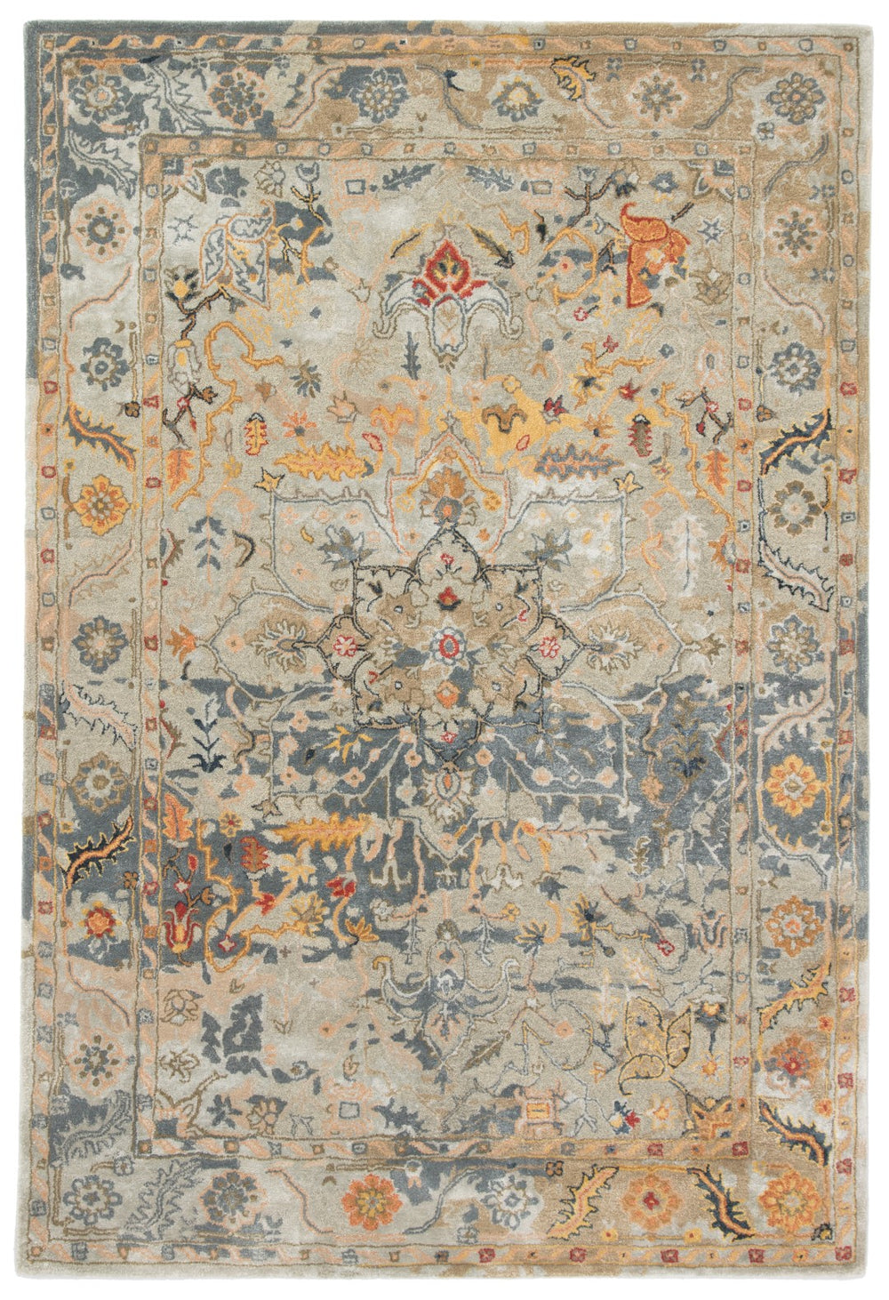 Jaipur Living Citrine Cristobol Vintage Bohemian Handmade Indoor Rug Multicolor 3'x10'