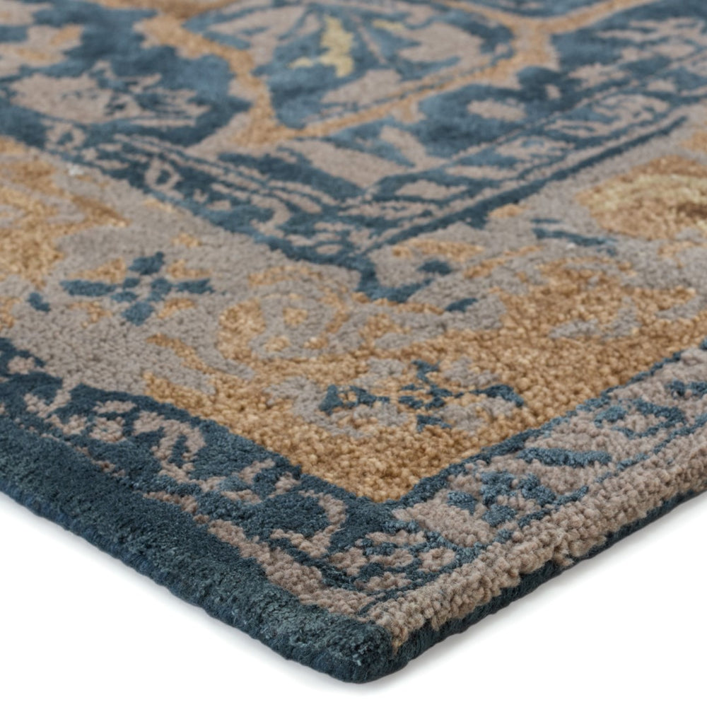 Jaipur Living Citrine Forza Modern Updated Traditional Handmade Indoor Rug Blue 6'x9'