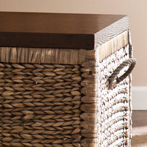 Safavieh Harrowell Water Hyacinth Trunk Woven Storage Chest For Bohemian Living Rooms CK0124