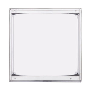 Safavieh Stevenly Square Tempered Glass End Table With Arched Iron Frame For Modern Living Rooms CK1005302