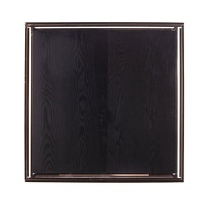 Safavieh Lexina Shadowbox Cocktail Table With Tempered Glass Top And Modern Metal Frame CHAMPAGNE CK1005400