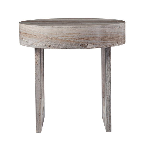 Safavieh Chadkirk Round Faux Marble Top Accent Table With Geometric Legs For Modern Living CK1126302