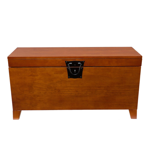 Safavieh Pyramid Trunk Style Coffee Table With Hidden Storage Birch Veneer And Solid Poplar Legs BROWN CK1224