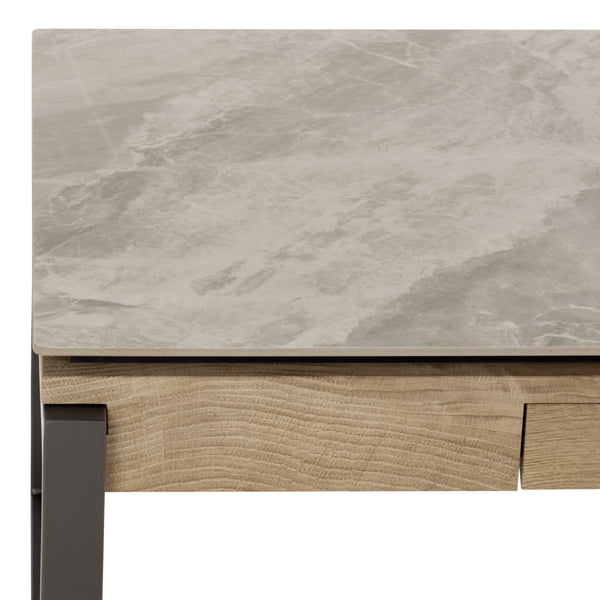 Safavieh Kota Modern Industrial Coffee Table With Hidden Drawer And Stone Look Mdf Top GREY / GREY CK12320