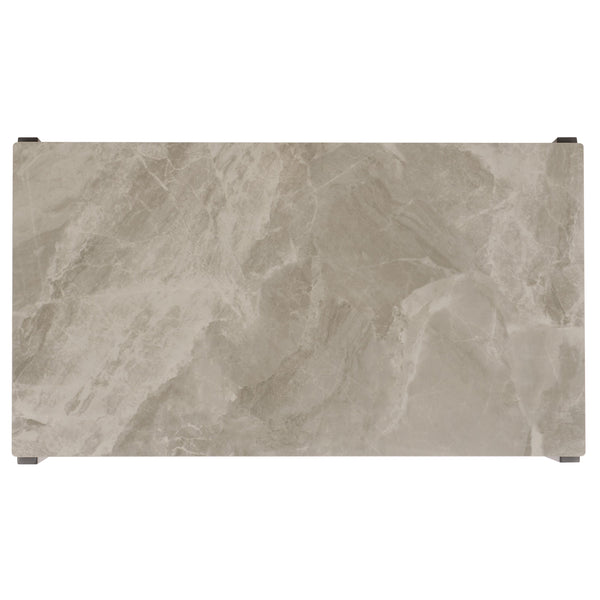 Safavieh Kota Modern Industrial Coffee Table With Hidden Drawer And Stone Look Mdf Top GREY / GREY CK12320