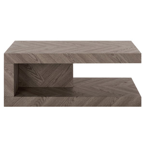 Safavieh Andra Modern Two Tier Coffee Table With Mdf Top And Metal Frame For Living Room GREY CK12520