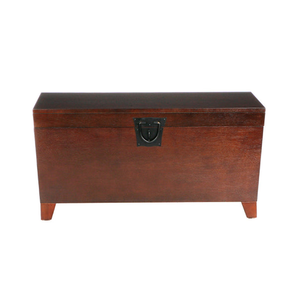 Safavieh Pyramid Lift Top Trunk Coffee Table With Hidden Storage And Safety Hinges For Living Room BROWN CK2224