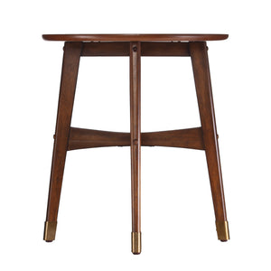 Safavieh Rhoda Round End Table Solid Rubberwood Midcentury Accent For Living Room Or Bedroom CK2622