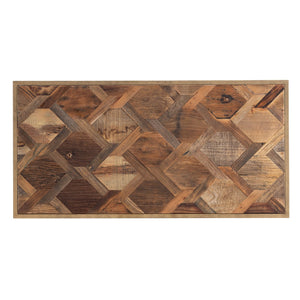 Safavieh Dorville Reclaimed Elm Patchwork Coffee Table With Iron Frame For Living Rooms CK2690