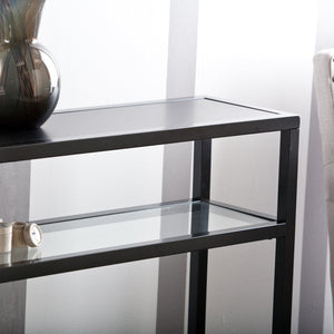 Safavieh Holly & Martin Baldrick Slim Iron And Glass Console Table For Entryway Or Living Room CK7683