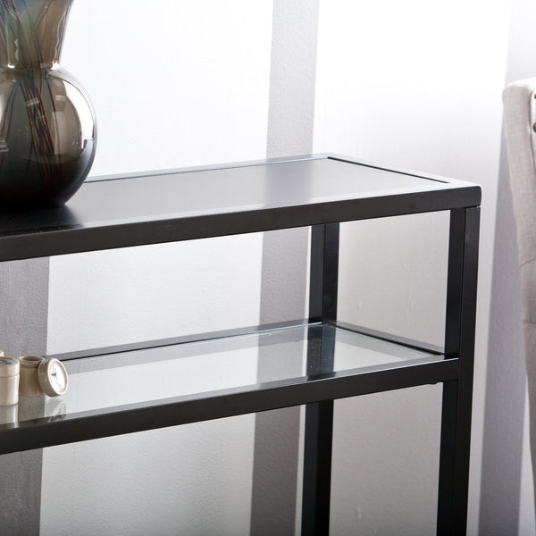 Safavieh Holly & Martin Baldrick Slim Iron And Glass Console Table For Entryway Or Living Room CK7683
