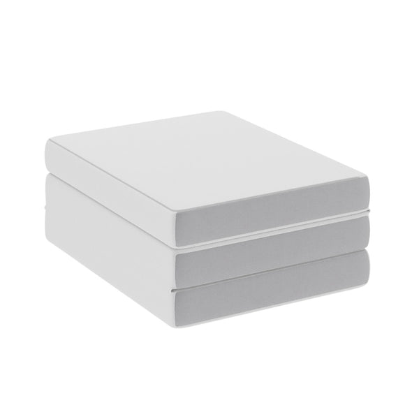 English Elm Cloud Portable Tri-Fold Memory Foam Cot Mattress - Cooling Comfort, Washable Cover & Easy Setup CL-3FLD-4-C-GG