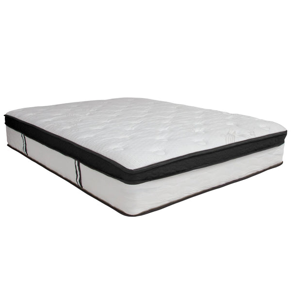 English Elm Capri Comfortable Sleep 12 Inch Hybrid Mattress – CertiPUR-US Foam & Pocket Springs for Ultimate Comfort White Full CL-BT33PM-R12M-F-GG