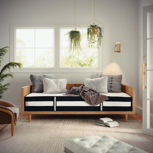 English Elm Capri Comfortable Sleep 12 Inch Hybrid Pocket Spring Mattress for Ultimate Support and Comfort White Twin CL-E230P-R-T-GG