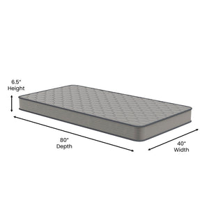 English Elm Capri Comfortable Sleep Hybrid Mattress - CertiPUR-US Certified, Breathable Comfort & Support Gray Twin XL CL-E236-B-TXL-GG