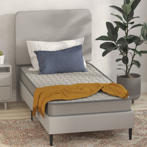 English Elm Capri Comfortable Sleep Hybrid Mattress - CertiPUR-US Certified, Breathable Comfort & Support Gray Twin XL CL-E236-B-TXL-GG