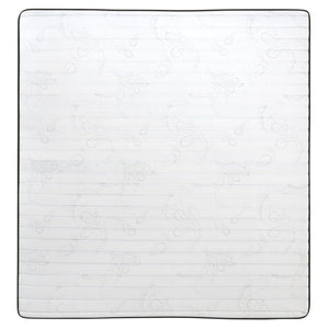 English Elm Capri Comfortable Sleep 8 Inch Hybrid Mattress for Restorative Sleep and Supportive Comfort Solutions Gray King CL-E238-B-K-GG