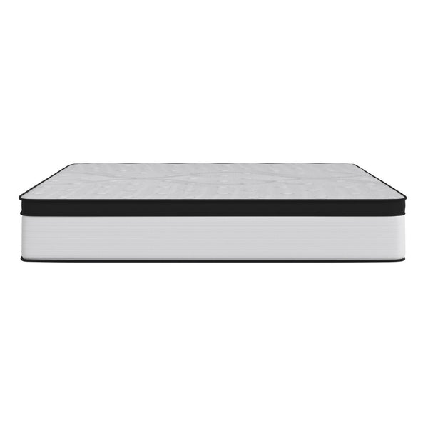 English Elm Capri Comfortable Sleep Firm 12-Inch Hybrid Mattress - CertiPUR-US Certified, Durable Support & Comfort White King CL-FR231-12-K-GG