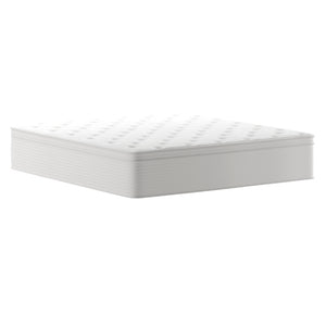 English Elm Vista Hospitality Grade 14-Inch Hybrid Mattress – Premium Memory Foam & Pocket Springs for Comfort White King CL-LUXET232-14-K-GG